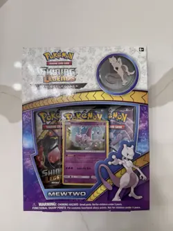 Pokemon TCG Shining Legends Mewtwo Pin Collection Box 2017 Sealed Great Box - Image 1