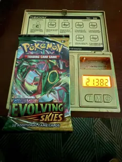 Pokemon TCG Sword & Shield Evolving Skies Sealed Booster Pack - HEAVY 21.38g🔥 - Image 1
