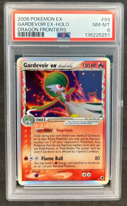 2006 Pokemon Gardevoir EX Holo Foil Dragon Frontiers 93/101 PSA 8 Fresh Grade - Image 1