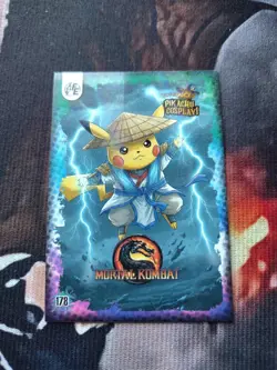 Mortal Kombat (Pikachu) #178 - Galaxy Holo - Electric Pikachu Cosplay - Pokemon - Image 1