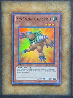 Yugioh Neo-Spacian Grand Mole RYMP-EN007 Super Rare 1st Ed LP - Image 1