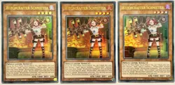 3 x MP20-EN221 Witchcrafter Schmietta - Ultra Rare 1st Edition Near Mint YuGiOh - Image 1