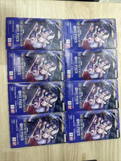 One Piece: The Azure Sea’s Seven 12-card Booster Pack Sealed. Lot of 8 Packs NEW - Image 1