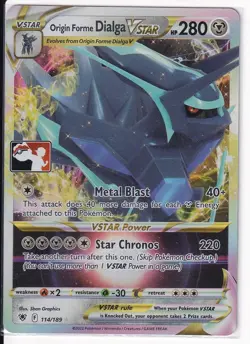 Origin Forme Dialga VSTAR Holo Ultra Rare Prize Pack Series Cards 114/189 NM - Image 1