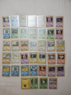LP/NM 1999-2000 4th Print Base Set UK Pokemon WOTC 39 Card Lot - Image 1