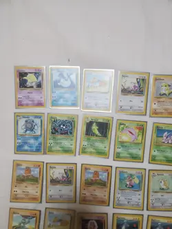 LP/NM 1999-2000 4th Print Base Set UK Pokemon WOTC 39 Card Lot - Image 2
