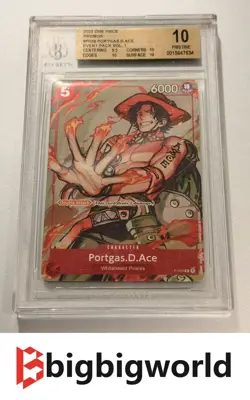 2022 One Piece Card Game PORTAGAS D. ACE Promotion Pack 2022 Vol.2 P-028 BGS 10 - Image 1
