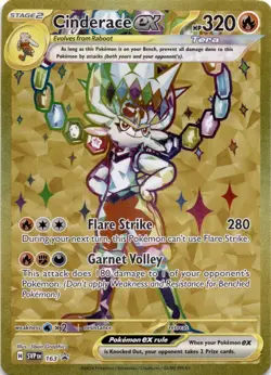 Cinderace ex - Promo SV: Scarlet & Violet Promo Cards 163 NM - Image 1