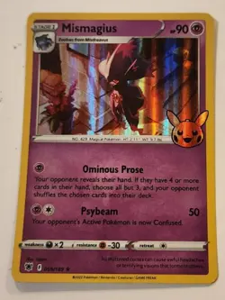 Mismagius Astral Radiance Series Pokemon Card holo 059/189 NM/M Halloween Stamp - Image 1