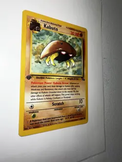 Pokemon TCG Kabuto Fossil 1st Edition Common Card 50/62 - Image 3