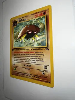 Pokemon TCG Kabuto Fossil 1st Edition Common Card 50/62 - Image 4