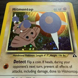 HITMONTOP #3/75 Holo Rare Foil Unlimited 2001 Pokemon LP Neo Discovery Card - Image 2
