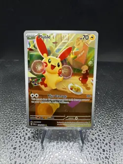 Pokemon Plusle Paradox Rift TCG Holo Card 193/182 Illustration Rare, Near Mint - Image 1