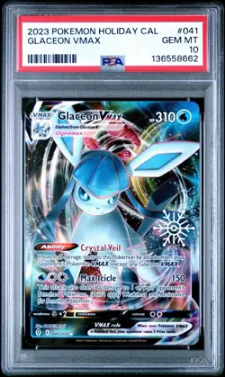 Glaceon VMAX - (Holiday Calendar) 041/203 Miscellaneous Cards & Products PSA 10 - Image 1
