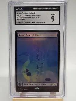 Magic the Gathering Secret Lair Paradise Forst Foil Snow-Covered Island CGC 9 - Image 1