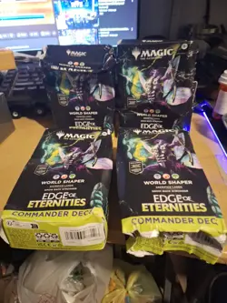 Magic the Gathering Edge of Eternities Commander Deck Set Of 4 Damaged Boxes - Image 1