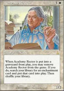 MTG English Academy Rector Medium Play Normal Urza's Destiny - Image 1