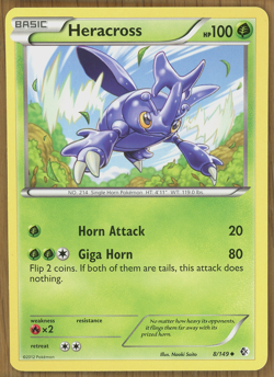 Heracross 8/149 ~ B&W Boundaries Crossed ~ Near Mint!! - Image 1