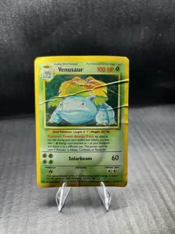Pokemon TCG Base Set 1999 Venusaur 15/102 DAMAGED - Image 1