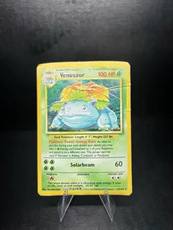 Pokemon TCG Base Set 1999 Venusaur 15/102 DAMAGED - Image 3