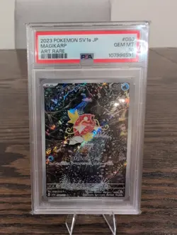 PSA 10 Magikarp 080/073 Sv1a: Triplet Beat Holo (Japanese) Shinji Kanda Pokemon - Image 1