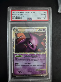 Pokemon TCG Espeon Prime Undaunted Holo Ultra Rare #81 PSA 9 - Image 1