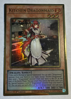 YuGiOh Kitchen Dragonmaid MAGO-EN022 Premium Gold Rare 1st Edition NM - Image 1