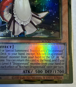 YuGiOh Kitchen Dragonmaid MAGO-EN022 Premium Gold Rare 1st Edition NM - Image 4