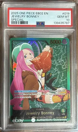 One Piece Jewelry Bonney (SP) OP07-019 EB02 Anime 25th Collection Gold Foil - Image 1