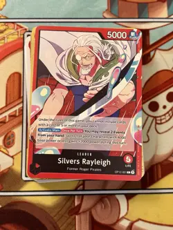 Silver Rayleigh TCG Red Full Deck Tournament Ready One Piece - Image 1