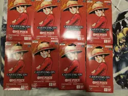 One Piece OP-13 Carrying on His Will Sleeved Booster Packs (LOT OF 8) - Image 1