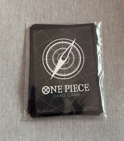 One Piece TCG Card Game Official Card Sleeves Promotion Black - 10 pcs - Image 1
