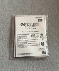 One Piece TCG Card Game Official Card Sleeves Promotion Black - 10 pcs - Image 2