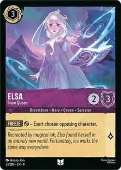 4x Elsa - Snow Queen - 53/204 - Uncommon NM-Mint Disney Lorcana: Fabled Lorcana - Image 1