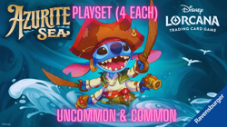 Disney Lorcana Azurite Sea Complete Common & Uncommon NON-Foil Playset 4 of each - Image 1
