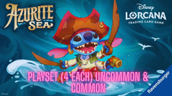 Disney Lorcana Azurite Sea Complete Common & Uncommon NON-Foil Playset 4 of each - Image 2