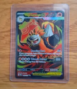 Mega Camerupt EX 156/132 Secret Rare Holo Pokemon Card NM Mega Evolution - Image 1
