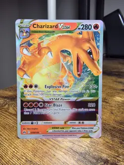 Pokemon TCG Charizard VSTAR Crown Zenith Holo Ultra Rare Card 019/159 Near Mint - Image 1