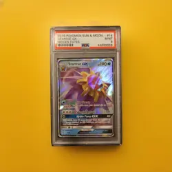 Pokemon 2019 Sun & Moon Hidden Fates Starmie GX Holo Card #14/68 PSA 9 Mint - Image 1