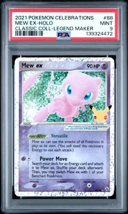 PSA 9 Mew ex - Celebrations Classic Collection Holo Pokemon Card - Pokemon TCG - Image 1