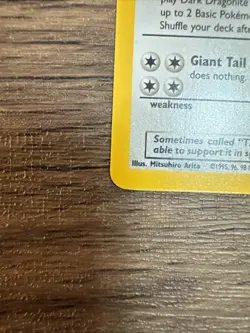 Pokemon Dark Dragonite Holo Rare TCG 2000 Card 5/82 - Image 5