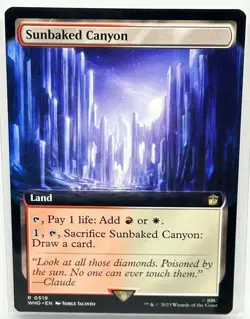 Sunbaked Canyon (Extended Art), Doctor Who, MTG Magic the Gathering, REGULAR - Image 1