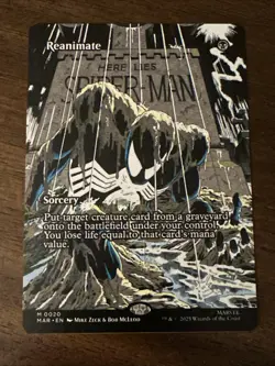 Reanimate, Borderless Art 0020, Spider-Man Marvel, Magic MTG NM Non Foil - Image 1