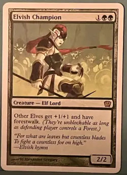 MTG Elvish Champion - 9th edition - MTG Magic - LP - Rare - Image 1