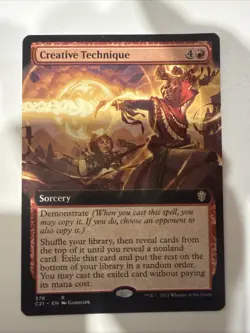 MTG - Creative Technique (Extended Art) Commander 2021 Regular NM Pack Fresh - Image 1