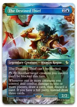 The Destined Thief (Borderless) #446 (Foil) (NM) Final Fantasy FIC Magic MTG - Image 1