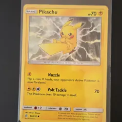 Pokemon TCG Pikachu 66/236 Sm-Cosmic Eclipse Basic 70HP Common Regular - Image 1