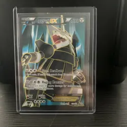 Aggron EX 153/160 XY - Primal Clash Ultra Rare Full Art Holo Pokemon Card - Image 1