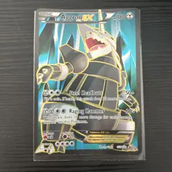 Aggron EX 153/160 XY - Primal Clash Ultra Rare Full Art Holo Pokemon Card - Image 2
