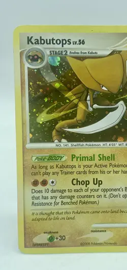 Kabutop 6/100 Lv.56 Majestic Dawn Holo Rare 2008 Pokemon TCG MP Flaws See Notes - Image 2